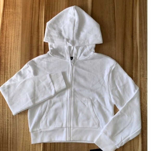 art class Other - Girls White Zip-Up Hoodie Sweatshirt For Kids - Art Class - XL (14)